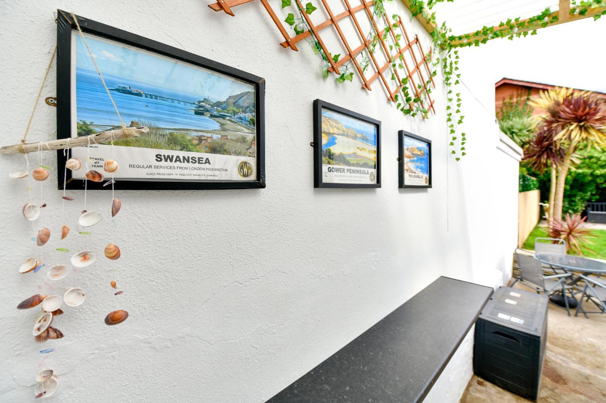 סוואנסי Free Parking - Heart Of The City - Superb Townhouse & Garden - Peaceful Area But Only 5Min Walk To Beach, Shops, Bars, Arena, Marina, Parks מראה חיצוני תמונה
